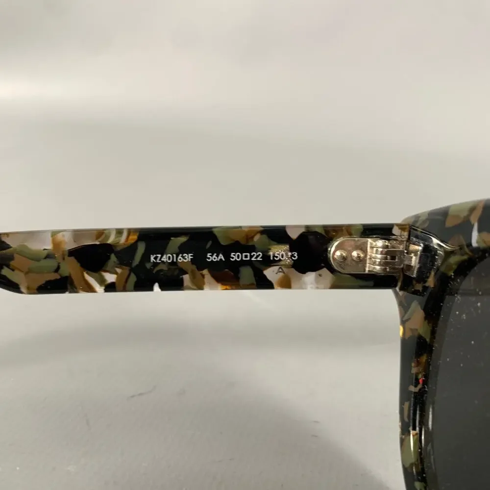 KENZO Green Brown & Beige Tortoise Sunglasses